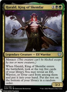 Harald, King of Skemfar Uncommon  Mint MTG Card :: Kaldheim Commander Decks ::