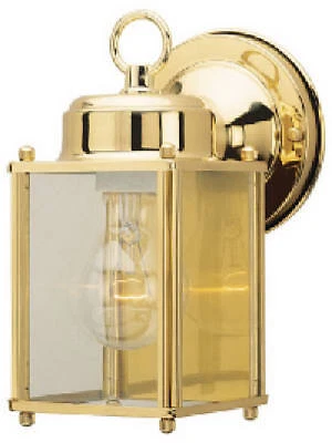 Westinghouse Lighting 66936 One Light Exterior Wall Lantern Polished Brass