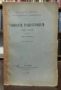 SIGNED - CATALOGUS CODICUM ASTROLOGORUM GRAECORUM (CCAG) - 1st 1912 - ASTROLOGY - Picture 1 of 15