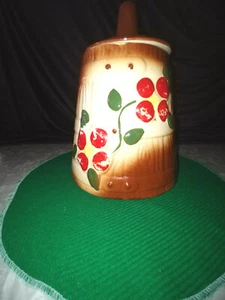 MCCOY COOKIE JAR KITCHEN CERAMIC KITCHEN CANISTER JAR USA BUTTER CHURN MID CENTU - Picture 1 of 9