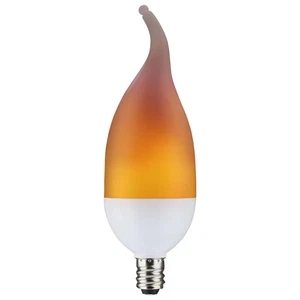 2 Watt LED Flame Bulb - B11 - Candelabra base - 120 Volt - 24-Pack - Picture 1 of 6