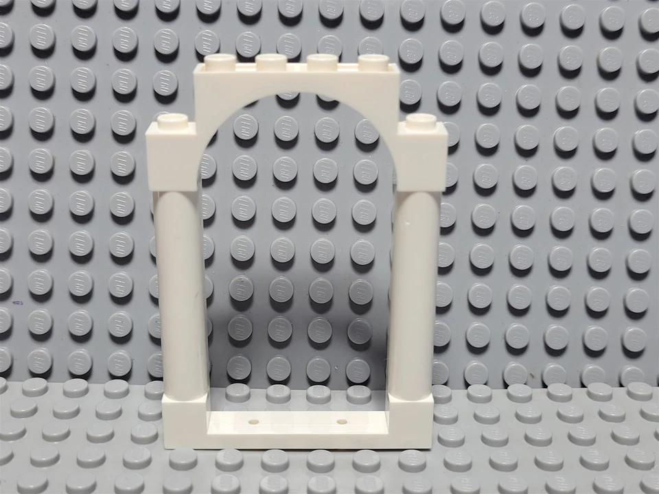 Nuevo marco de puerta de castillo arqueado LEGO blanco 1x6x7 Foto 1 de 1