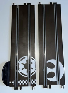 SCALEXTRIC STAR WARS START TRACK STRAIGHTS X2 FROM C1288 ENDOR EWOK SET - Picture 1 of 11