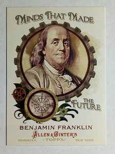 2011 Topps Allen and Ginter Minds that Made the Future #MMF40 Benjamin Franklin - Picture 1 of 2