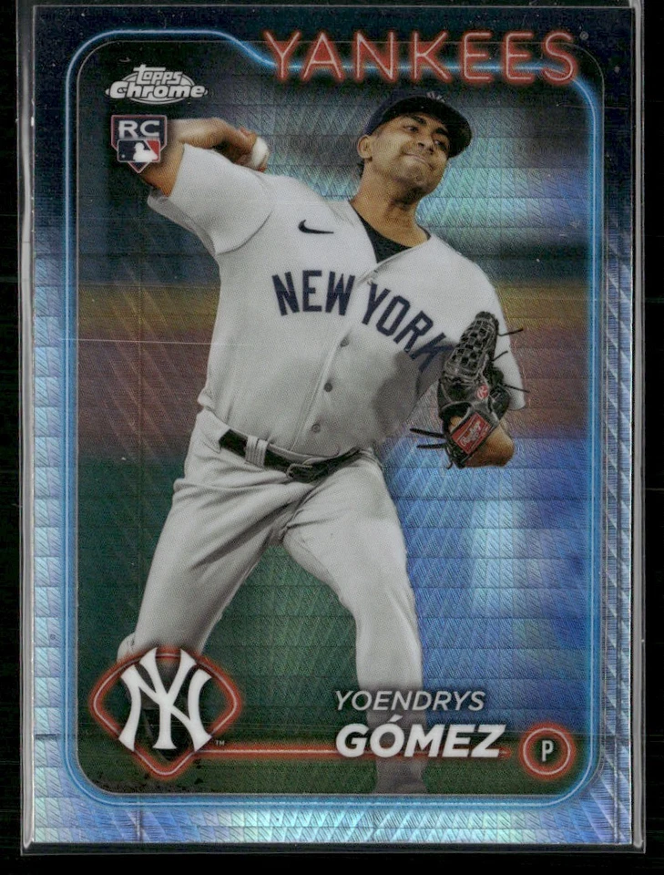 2024 TOPPS CHROME YOENDRYS GÓMEZ RC NEW YORK YANKEES #160 - Image 1 of 2