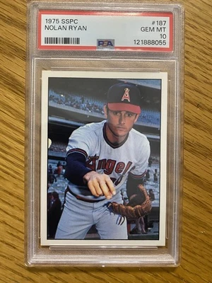 1975 SSPC Nolan Ryan #187 NEW GRADED PSA 10!!!! GEM MINT (HUCK’S) - Image 1 of 2