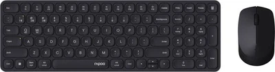 Rapoo 9310M Wireless Deskset Tastatur Maus Set Bluetooth Funk USB schwarz - Bild 1 von 4