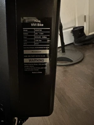 Bicicleta eléctrica plegable ViVI 20" 500W 21,7 MPH batería extraíble certificada UL 2849 - blanca Foto 1 de 4