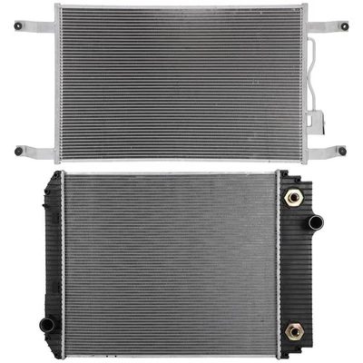 Radiator + AC Condenser Cooling For Freightliner FLD120 1993 FL60 1999 - Image 1 of 4