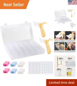 Lightweight Craft Storage with Bobbin Winder & Customizable Stickers, 10.8"L - Picture 1 of 9