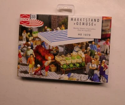 BUSCH 1070 Vegetable Market Stand Accessory Set HO - Image 1 of 2