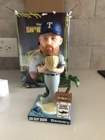 TEXAS RANGERS JON GRAY SHARK WEEK BOBBLEHEAD THEME NIGHT SGA 07-17-2023 Cover