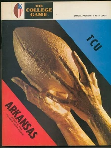 1968 TCU vs Arkansas Football Programm - Bild 1 von 1