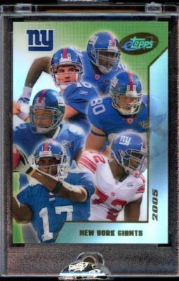 Topps eTopps 2005 (encerrado/en mano) #7 New York Giants Team/881 Eli Manning Salón de la fama Foto 1 de 4