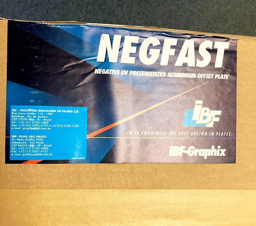 Majestic/ Negfast 19 1/4 x 22 7/8 SC, Box of 100 Negative Offset Plates - Image 1 of 1