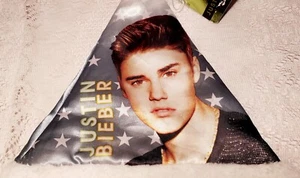 2013 Justin Bieber Christmas Santa Hat Official Soft Satin - Picture 1 of 9