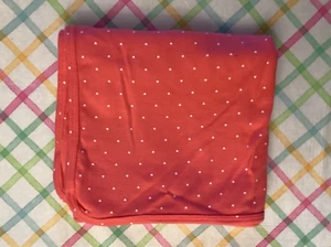 Carter's Pink White Heart Cotton Jersey Knit Blanket Swaddle One Size - Picture 1 of 4