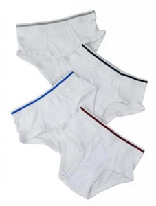 Buyless Fashion Boys Brief In Assorted Colors Soft Cotton Underwear 4 Pack - Picture 1 of 11