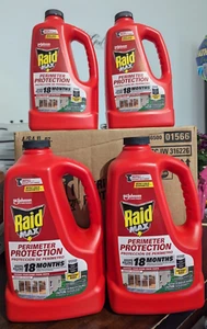 Case of 4 Raid Max Pest Bug Control Perimeter Protection In/outdoor 64oz Refill - Picture 1 of 3