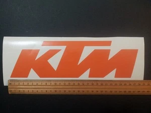 Orange KTM vinyl sticker / decal, 280mm x 82mm - Picture 1 of 3