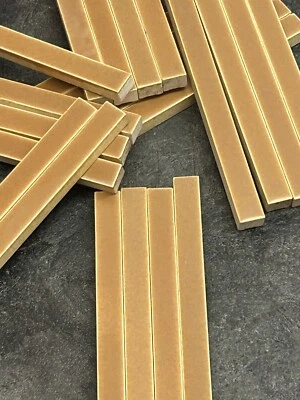 1940s-1950s Original Brown Liner Tiles - by Cambridge Tile - Great Color - Image 1 of 4