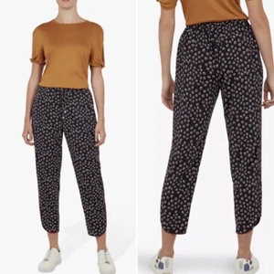 NWT Ted Baker Yolandi Printed Jogger Pants Navy Size 2 - Bild 1 von 12