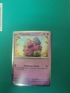 Tinkatink - 025 (Cosmo Holofoil) 025 Sv: Scarlet & Violet Promo Cards Holo - Picture 1 of 2