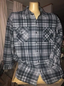 Men's Freedom Foundry Black and Gray Plaid Fleece Lined Jacket Size XXL - Picture 1 of 8