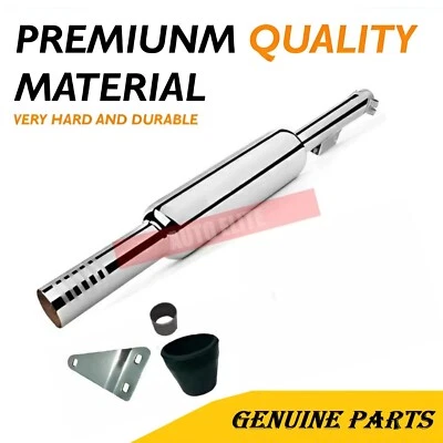 Brand New Silman Short Silencer Exhaust Fit For Royal Enfield 350 & 500CC - Image 1 of 4