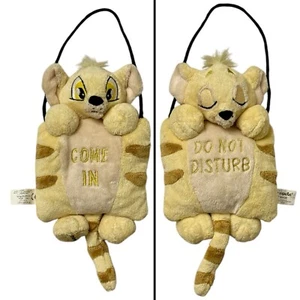Vtg Neopets Baby Kougra Cat Plush Door Hanger Sign Do Not Disturb 2-Sided 2005 - Picture 1 of 9