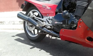 Kawasaki GPZ750/900R 4-2-2 Black exhaust system (High Temp - Fend Painted) - Picture 1 of 2