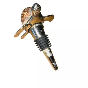 TOMMY BAHAMA Sea Turtle Shell Bottle Stopper Aloha Island Life Beachy Wine Lover - Picture 1 of 8