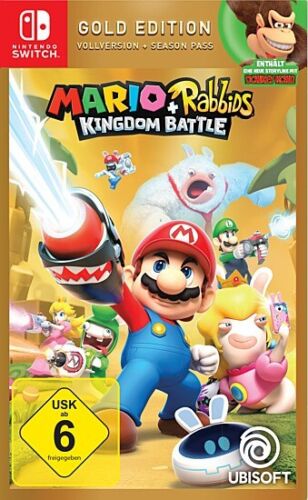Mario Rabbids Kingdom Battle Gold Edition Switch Nintendo Spiel Code Key EU *NEU
