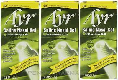 Носовой гель Ayr Saline с алоэ 0,5 унции (14,1 г) (3 упаковки) - Изображение 1 из 4