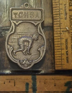 Rare 1932 TCHSA Quality Track Running Sterling SILVER Medal - Picture 1 of 2
