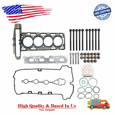New Head Gasket Bolts Set Fit 2010-2013 Buick Verano Chevrolet Equinox GMC 2.4L - Изображение 1 из 4