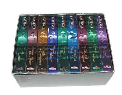 Baseball A Film by Ken Burns - Nine Inning BMG Boxed Set VHS 9-Tape Set - Image 1 of 3