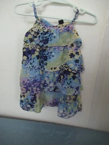 P32 Girls Size 12 Months Baby Gap Multicolored Floral Dress Lined Button Back - Picture 1 of 8
