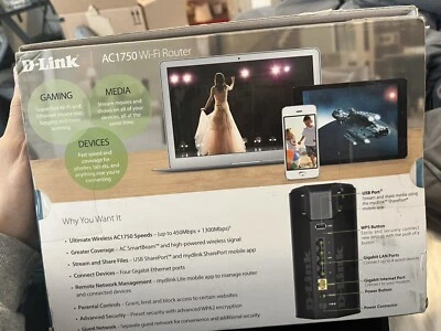 D-Link Wireless AC1750 Dual Band Gigabit Cloud Router DIR-868L OPEN BOX - Image 1 of 2