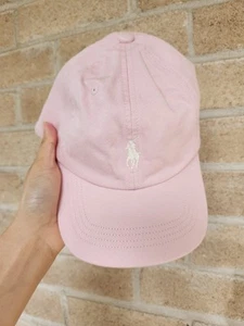 Ralph Lauren Polo Hat Cap Strap Back Pink Adjustable Pony Logo Girls 7-16 - Picture 1 of 3