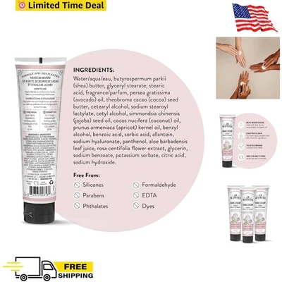 Натуральный увлажняющий крем для рук масло ши какао авокадо увлажняющее для чувствительности... - Изображение 1 из 4