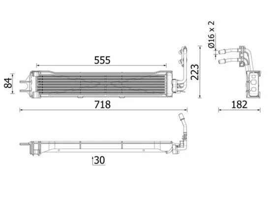 MAHLE Radiador Aceite Transmisión Automática Apto para BMW X5 X6 X7 Rolls-Royce - Imagen 1 de 1