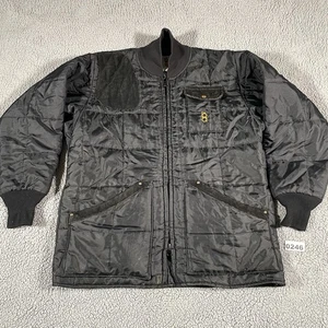 Mantel Skeet Trap Jacke Herren Größe Large Schießen schwarz Vintage hergestellt in den USA Bob Allen - Bild 1 von 15