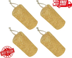 Esponja de esponja natural (4 paquetes), exfoliante corporal exfoliante de esponja natural de 6"" E - Imagen 1 de 8