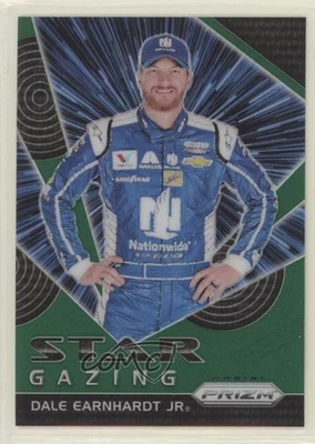 2018 Panini Prizm Star Gazing Green Prizm /149 Dale Earnhardt Jr #69 HOF - Image 1 of 2