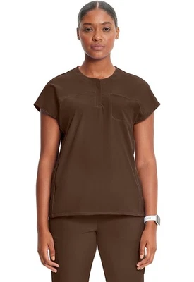 Espresso Express Cherokee Scrubs Infinity GNR8 Henley Top IN622A EXEX - Image 1 of 4