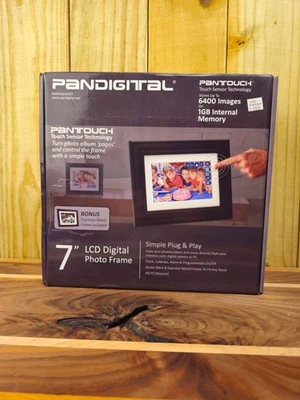 Pandigital 7" Digital Photo Frame With Touch Sensor Technology 1GB Internal Memo - Image 1 of 4