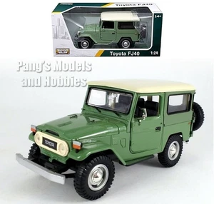 Toyota FJ40 Land Cruiser 1/24 Scale Diecast Metal Car Model - Light Green w/ BOX - Picture 1 of 7