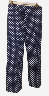 PANTALONES MOD AÑOS 70 HIP HUGGERS PANTALONES LUNARES DEADSTOCK MODA HIPPIE 32X40X28 Foto 1 de 4