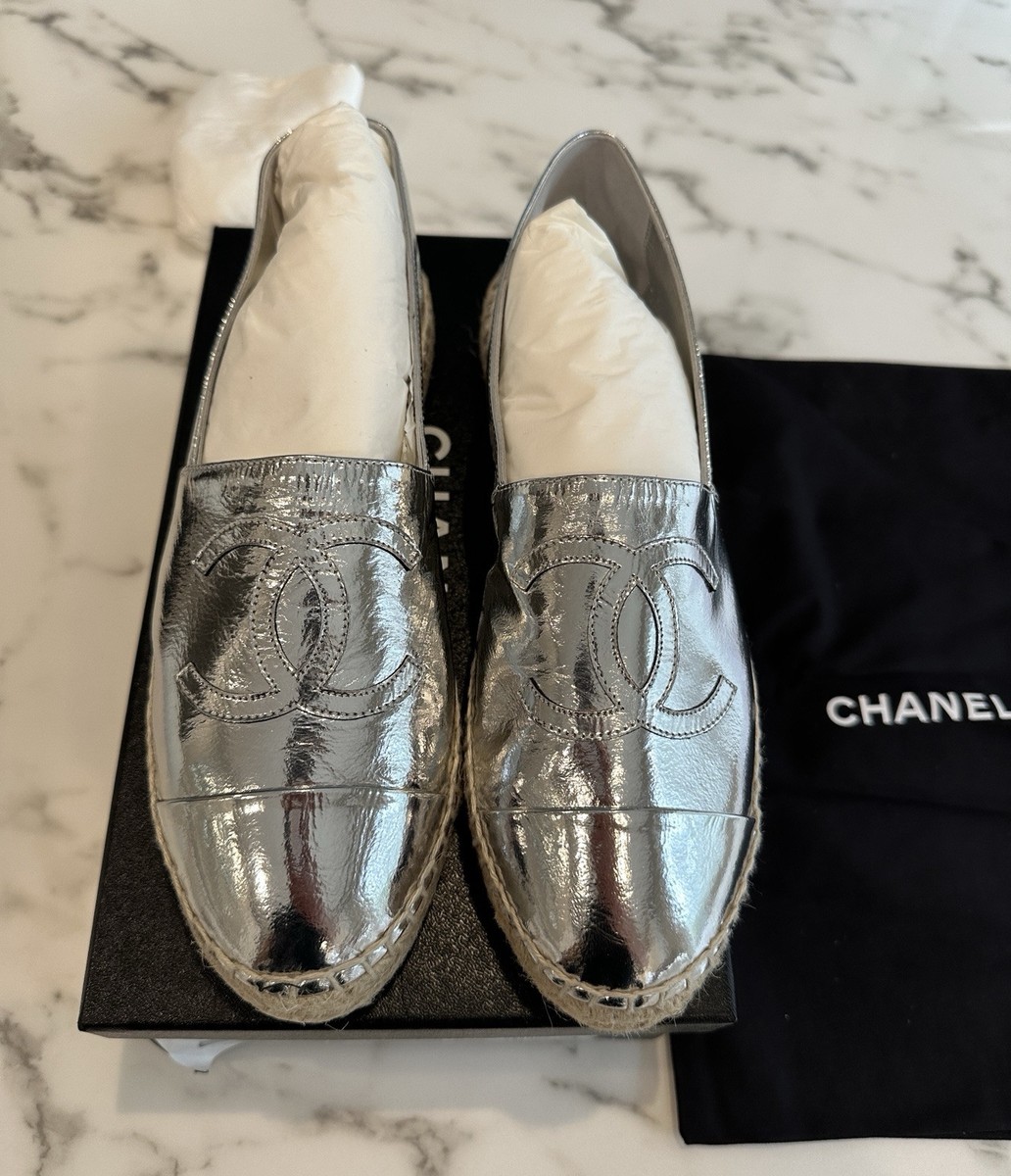 CHANEL Silver Flats for Women for sale | eBay CHANEL Silver Flats for Women for sale | eBay